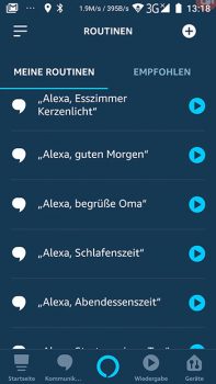 Alexa-App-Screenshot-Routinen